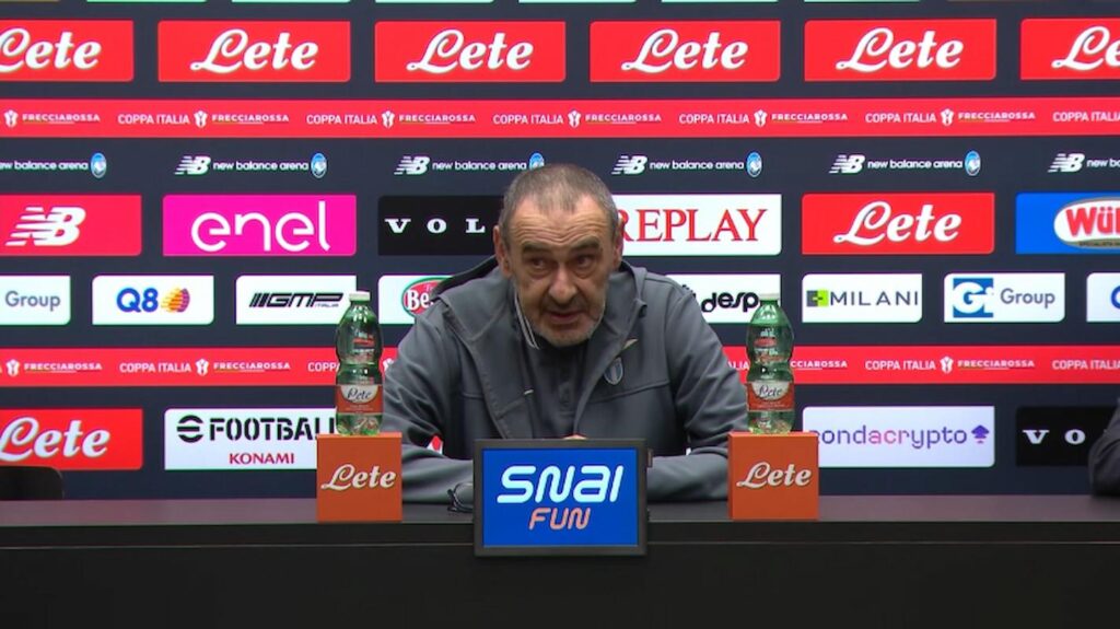 Sarri tifosi finale Lazio-Inter