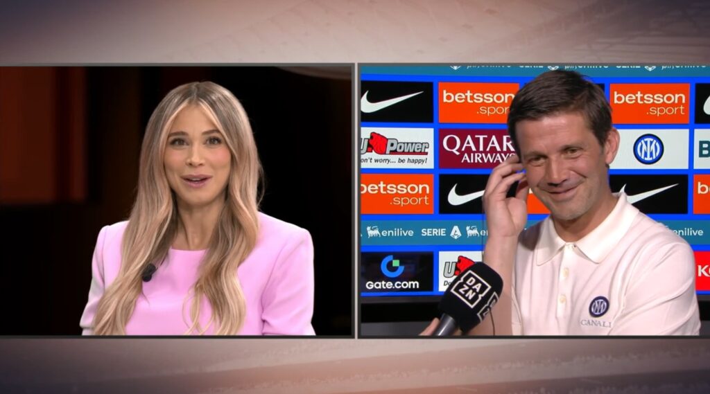 Chivu e Diletta Leotta