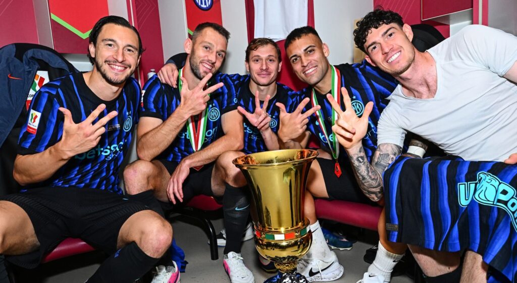 Darmian, de Vrij, Barella, Lautaro, Bastoni