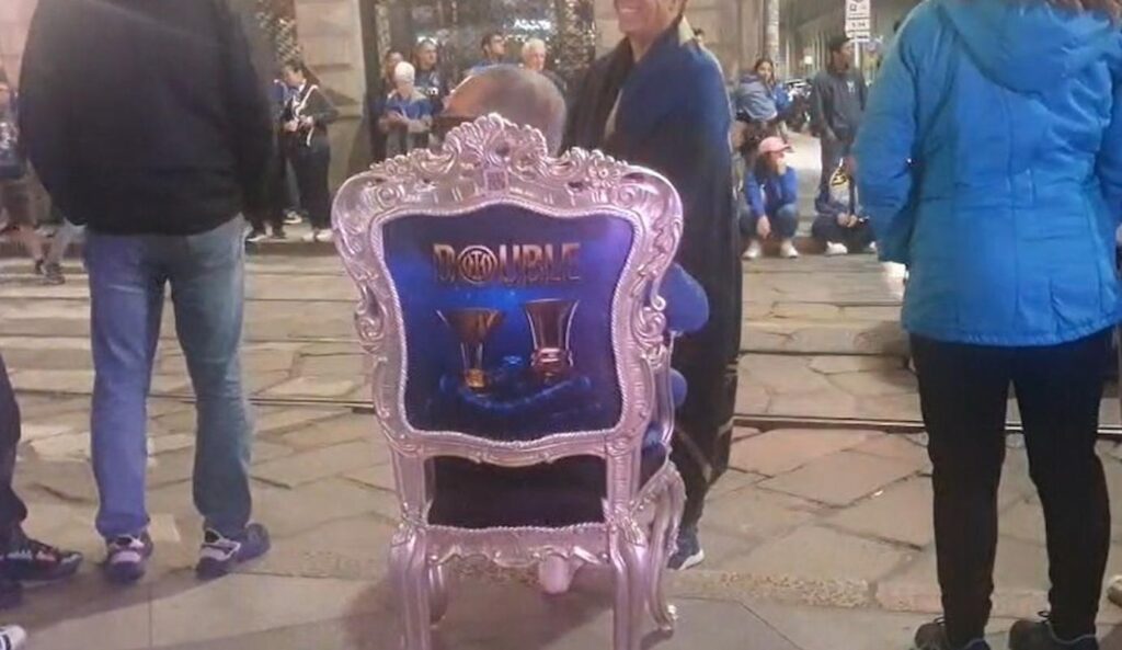 trono inter festa scudetto