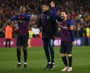 Murillo Messi FC Barcelona v Levante UD - La Liga