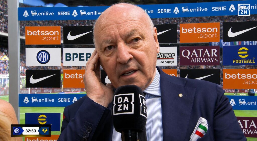 Marotta prima di Inter-Verona