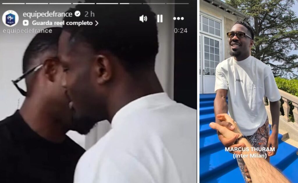 thuram nazionale francese screen social