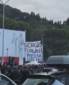Giorgio Furlani striscione tifosi Inter