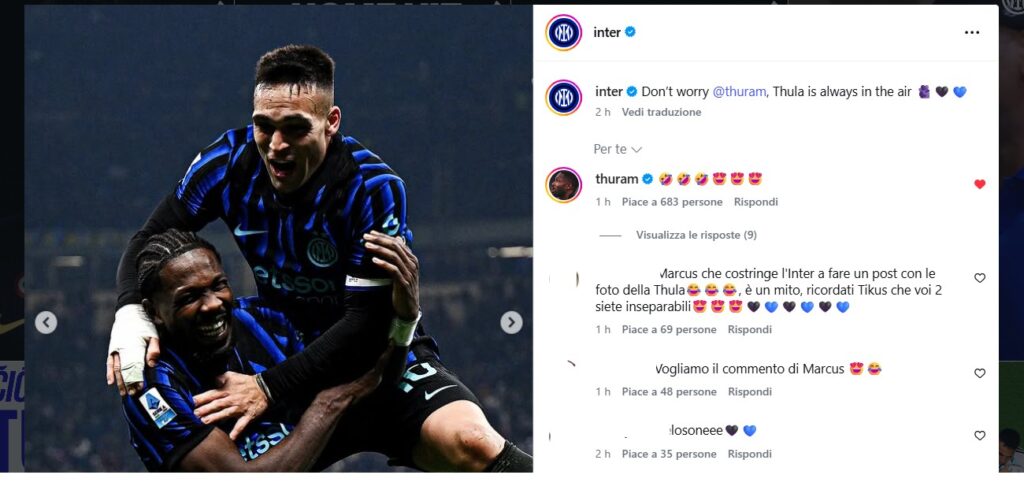 thuram lautaro post inter