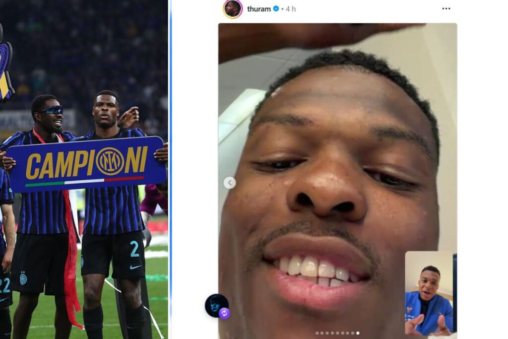 dumfries chiamata mbappé thuram