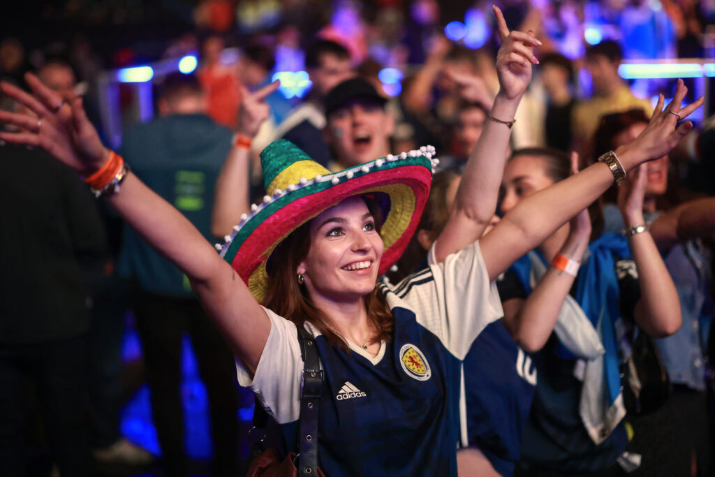 Football Fans Watch Scotland V Haiti In The 2026 FIFA World Cup