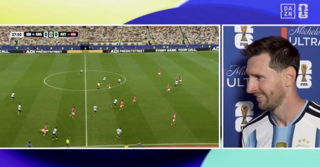 dazn messi argentina austria (1)
