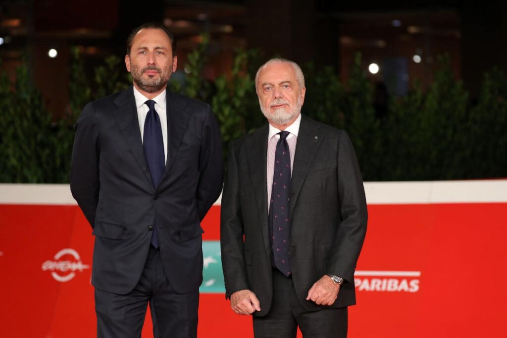 aurelio de laurentiis e il figlio luigi